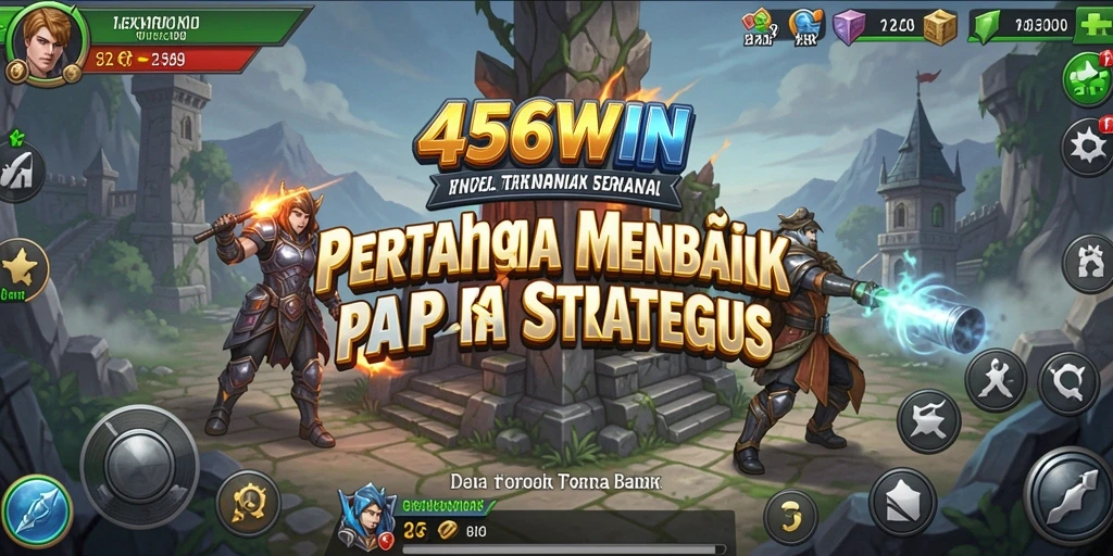 Tampilan gameplay seru dari menara pertahanan dalam 456WIN.