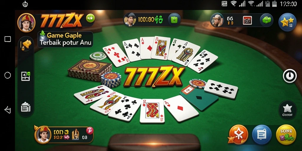 Tampilan gameplay Gaple yang menarik dan interaktif.
