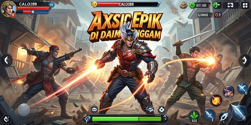Tangkapan layar gameplay menampilkan aksi mendebarkan dalam game CALO288.