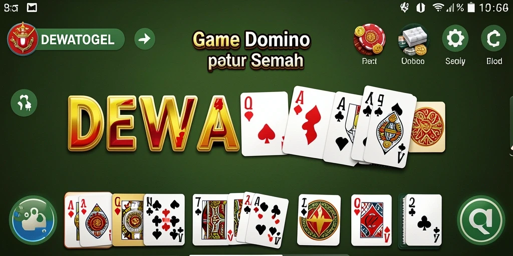 Tampilan menarik DEWATOGEL saat bermain Domino dengan grafis menawan.