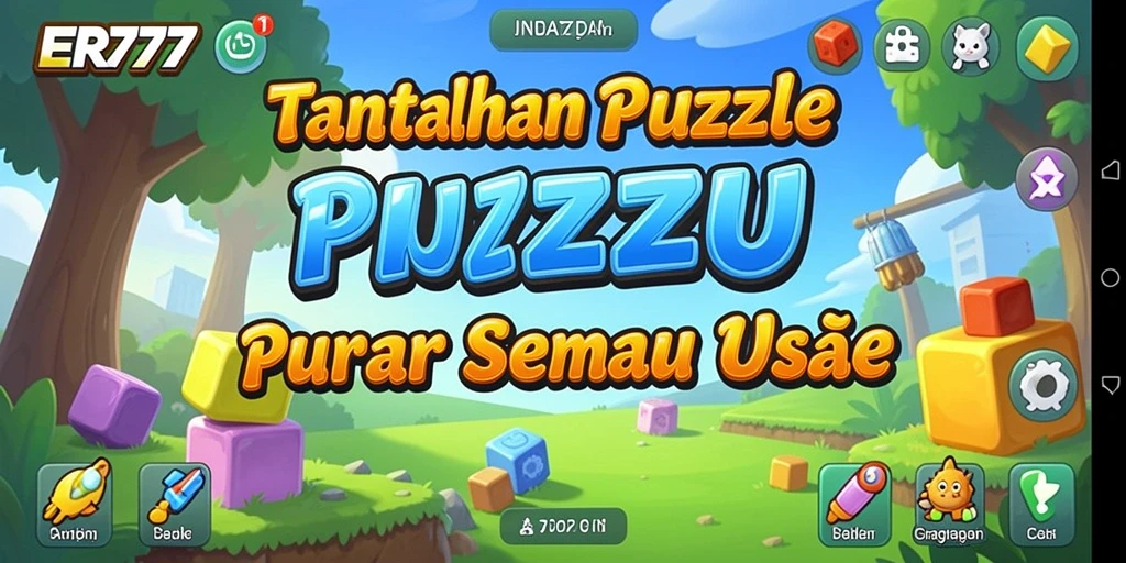 Screenshot ER777 menampilkan keseruan permainan Puzzle yang menantang.