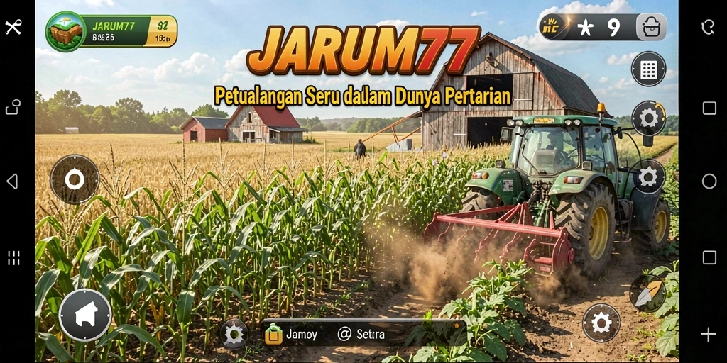 Tampilan gameplay JARUM77 yang menarik saat bertani.