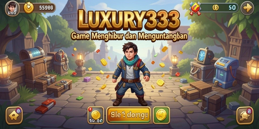 Screenshot utama LUXURY333 menunjukkan keseruan gameplay Idle.
