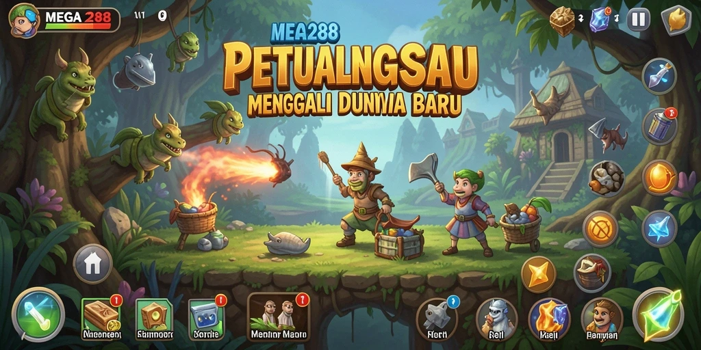 Gameplay seru di dunia petualangan MEGA288.