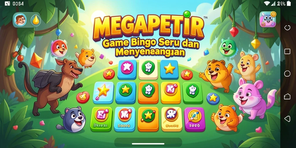 Tampilan gameplay Bingo yang menarik di MEGAPETIR.