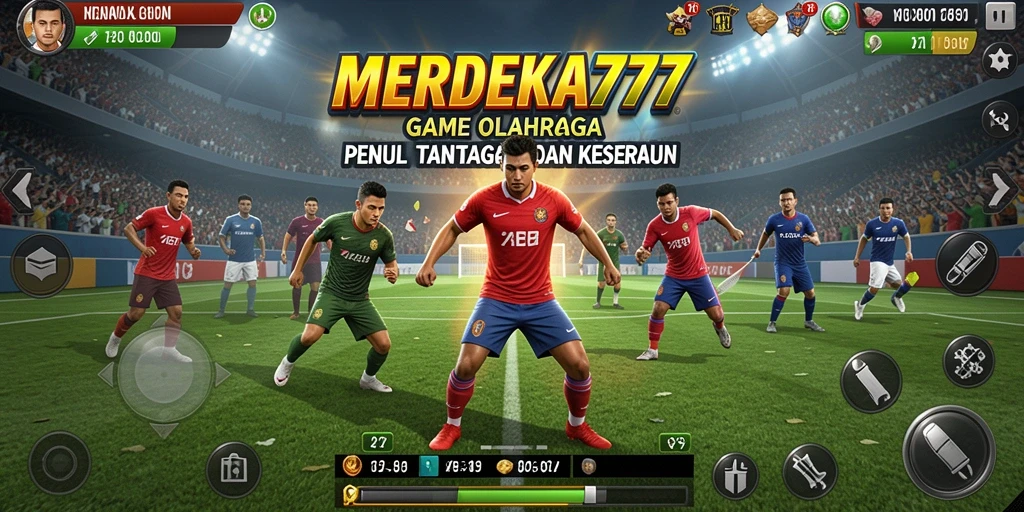 Screenshot MERDEKA777 menunjukkan aksi seru dalam pertandingan olahraga.
