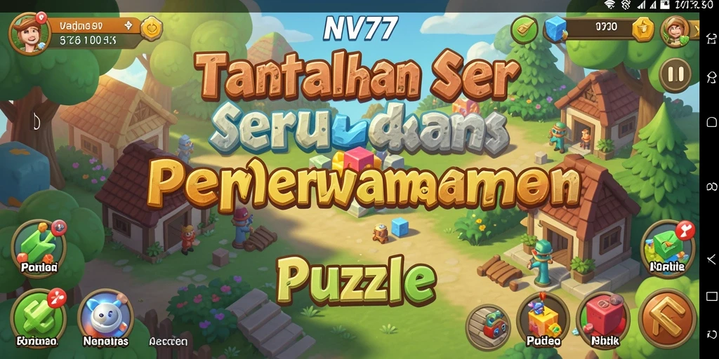 Tampilan gameplay NV77 yang menantang dan seru dalam puzzle.