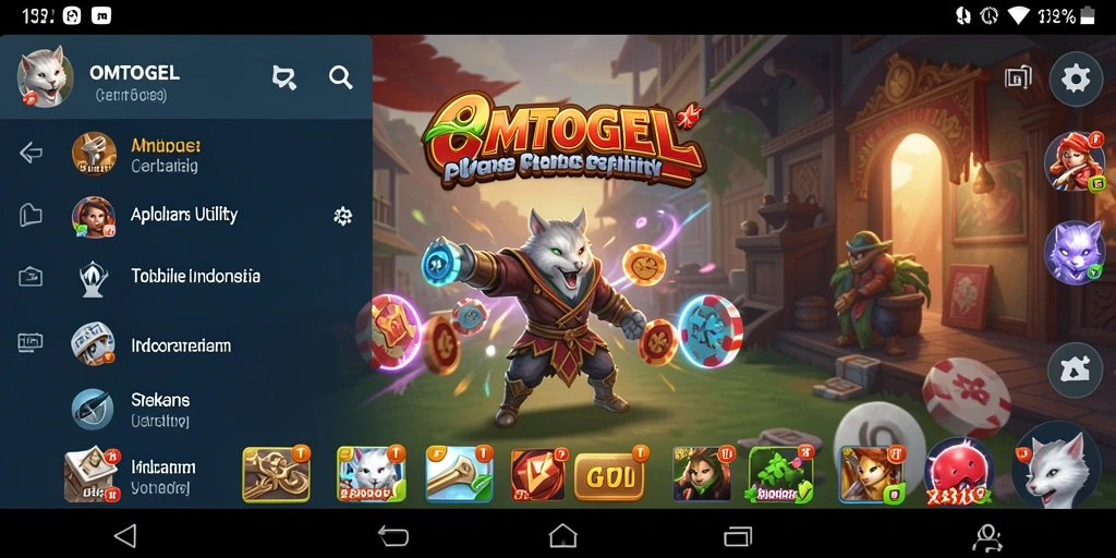 Screenshot tampilan antarmuka aplikasi OMTOGEL yang intuitif.