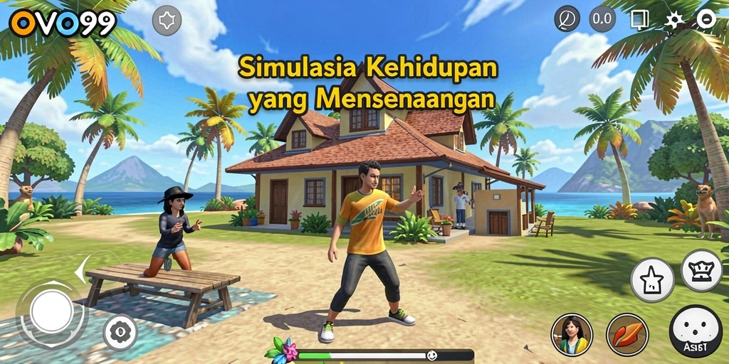 Screenshot OVO99 menampilkan gameplay simulasi yang seru dan interaktif.