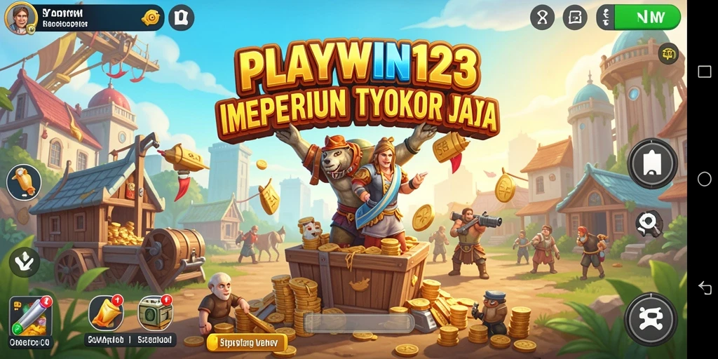 Tampilan menarik dari gameplay <strong>PLAYWIN123</strong> yang menampilkan pembangunan bisnis.