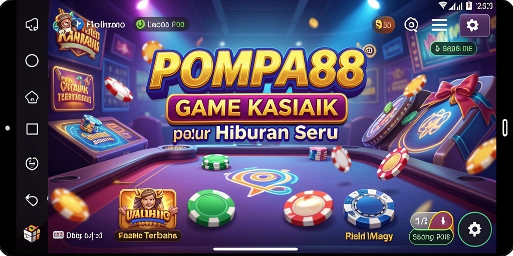 Screenshot POMPA88 menunjukkan antarmuka permainan Kasino yang menarik.