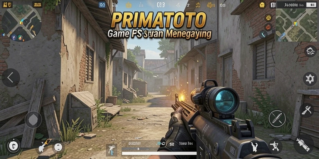 Tampilan gameplay menegangkan dalam PRIMATOTO, penuh aksi seru dan strategi.