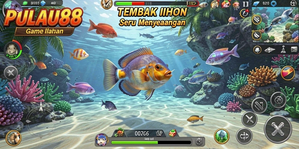 Gameplay seru Tembak Ikan di PULAU88.