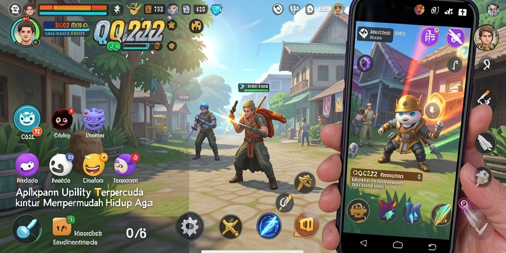 Screenshot utama QQ222 menampilkan antarmuka pengguna yang modern dan intuitif.