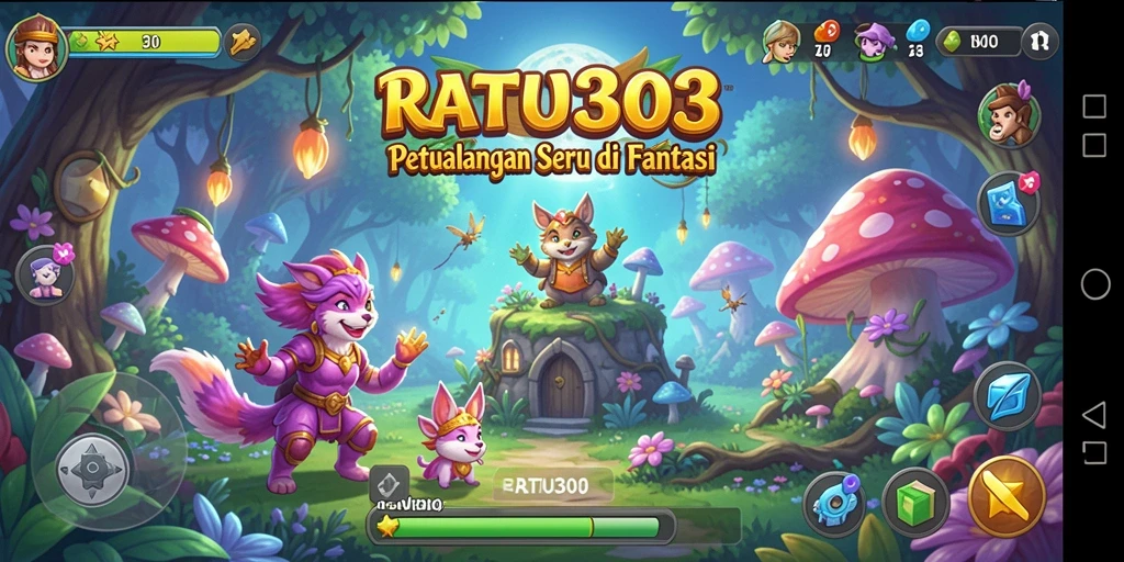 Tampilan gameplay petualangan yang menakjubkan di RATU303.