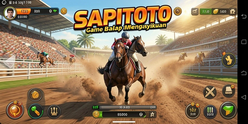 Tampilan gameplay balap yang seru dan mendebarkan di SAPITOTO.