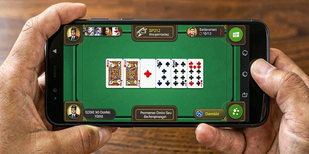 Tampilan gameplay Domino di SP212 dengan grafik yang menawan.