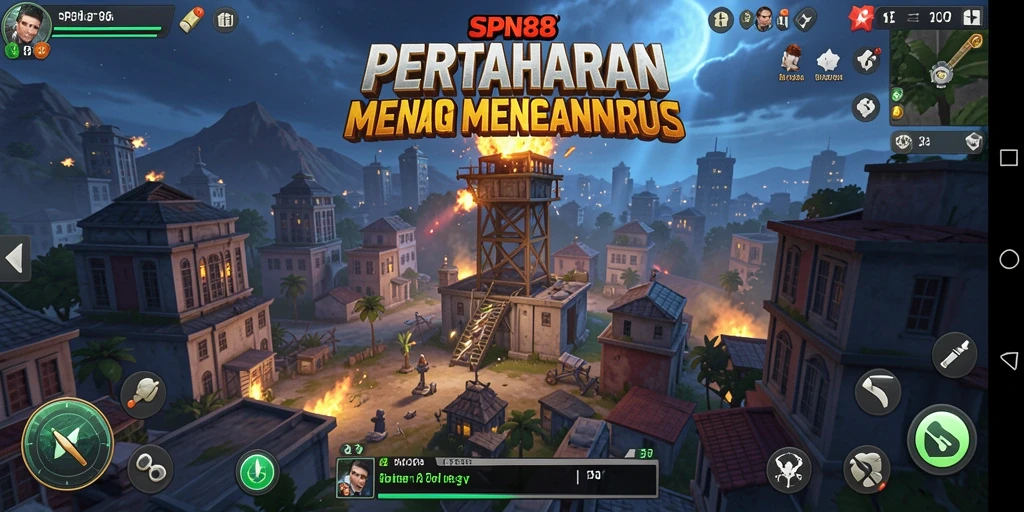 Screenshot SPN88 menampilkan aksi seru dalam game Tower Defense.
