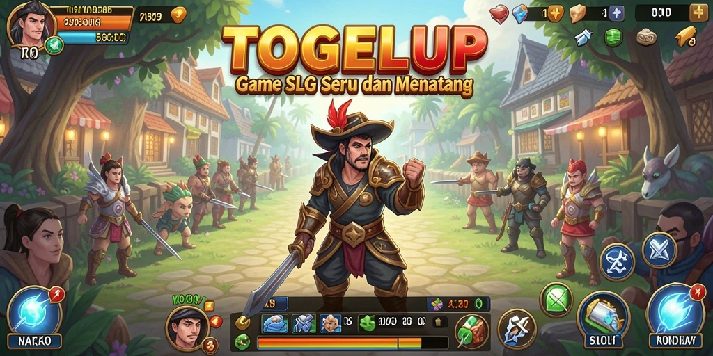 Screenshot menunjukkan gameplay menegangkan di TOGELUP.