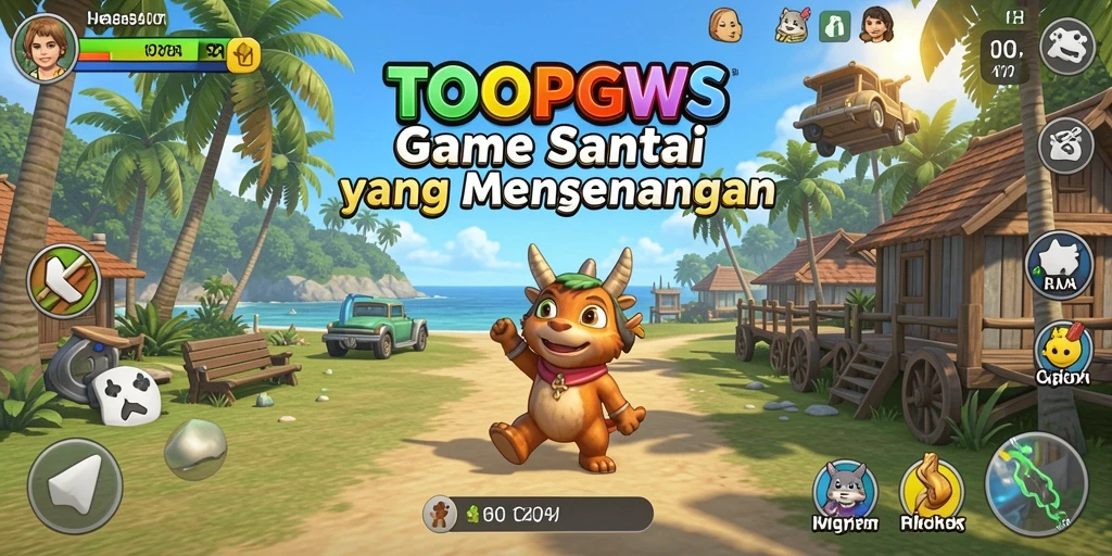 Tampilan menarik dari gameplay TOOPGWS yang seru dan warna-warni.