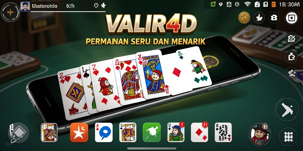 Screenshot VALIR4D menampilkan aksi seru permainan Domino.