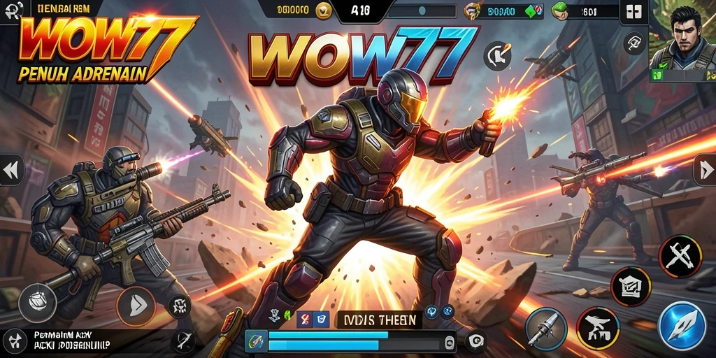 Tangkapan layar gameplay <strong>WOW77</strong> menampilkan aksi seru dan karakter yang dinamis.